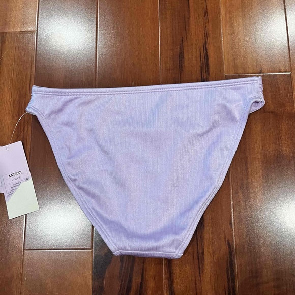 New NWT Wild‎ Fable Lilac Purple Bikini Bottom Swimwear Low Rise Size XXS / 00 - Picture 3 of 5